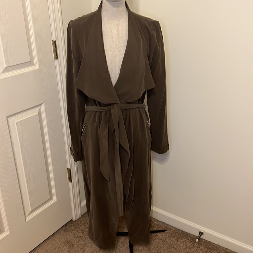 Olive Green Express lightweight coat Size S. Great condition